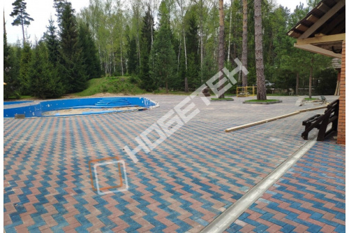 Брусчатка Нобетек (2П6ф) Прямоугольник Колор микс